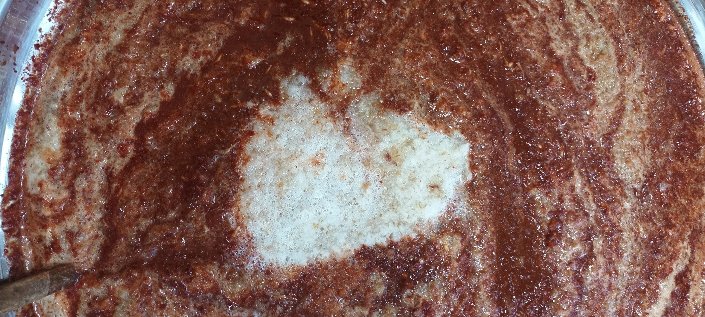 양파와 사과 배 갈아서넣기
