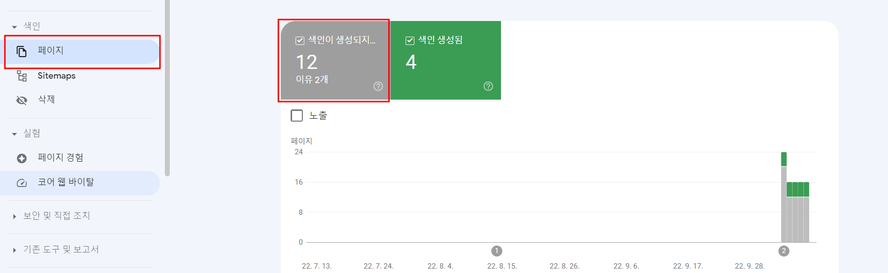  애드센스 승인 거절 후 구글 서치 콘솔 색인 요청하기