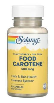 솔라레이 카로틴 Carotene 카로티노이드 30캡슐