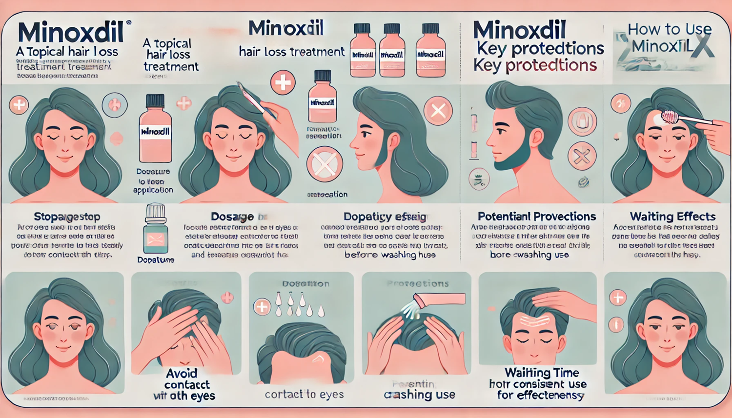 미녹시딜 사용법 및 주의사항