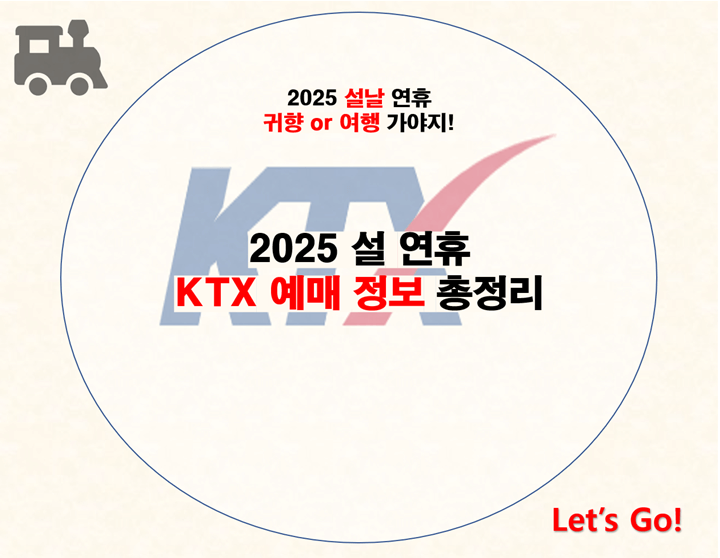 설 연휴 KTX 기차표 예매 일정 및 방법