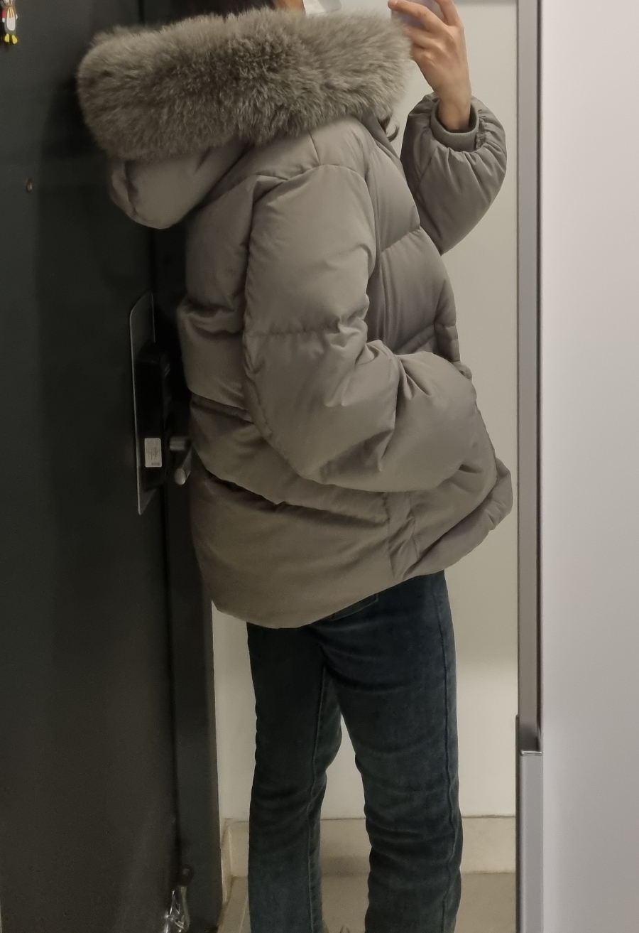 나이스클랍폭스 퍼 구스다운 숏패딩후기 (A214PWDA08) 16