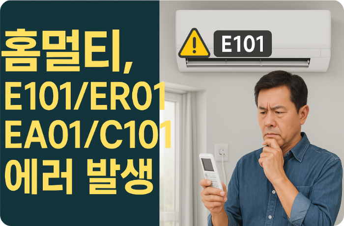 삼성 홈멀티, E101/ER01/EA01/C101 에러 발생