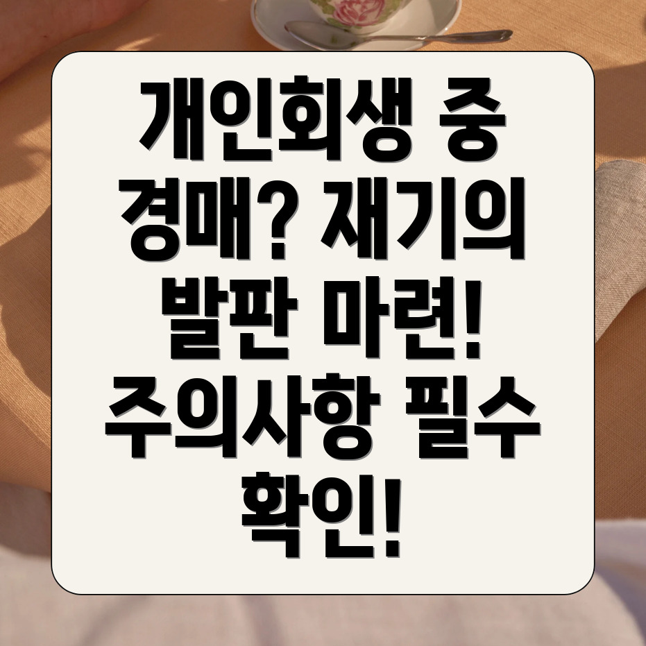 개인회생 재개