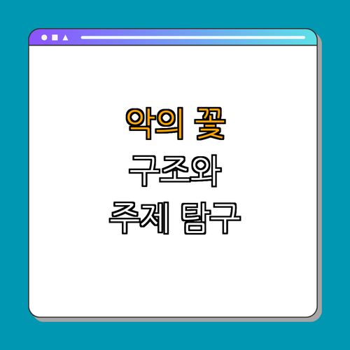 2. 《악의 꽃》의 구조와 주제