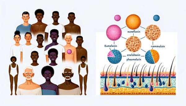 인종별 피부색이 다른 유전적 요인
