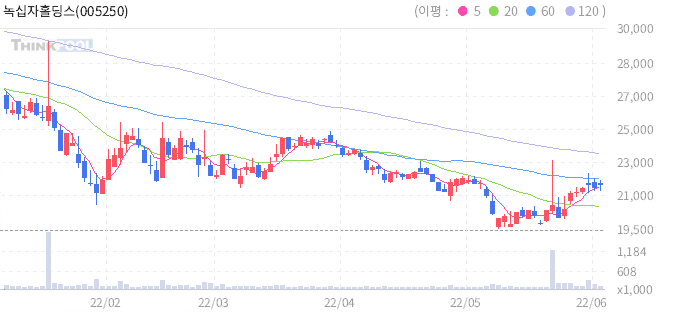 원숭이두창관련주-녹십자홀딩스