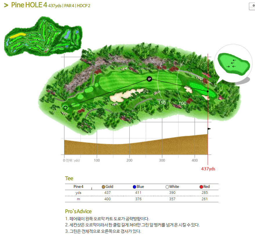 가평베네스트 골프클럽 파인코스 4