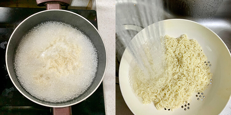 면-삶아-찬물에-행구는-방법