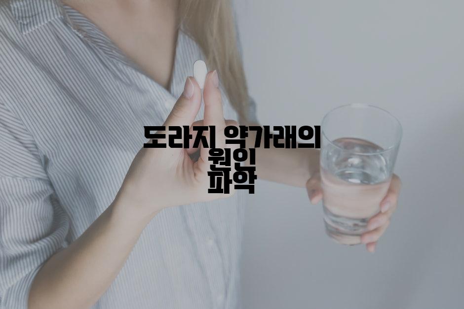 도라지 약가래의 원인 파악