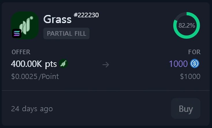 GRASS 가격