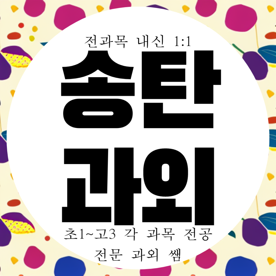  송탄과외 고등 중앙동 수학과외 영어 중등 국어 확실하게 잡기