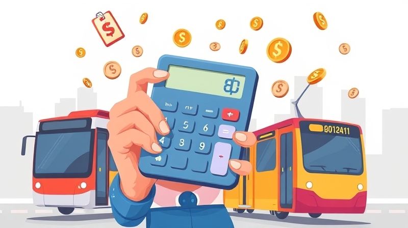 직장인의 월평균 교통비 계산 및 부담 증가 모습