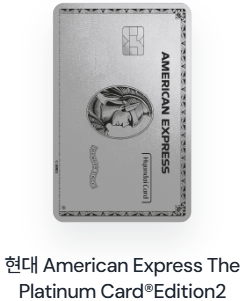 현대 American Express The Platinum Card®Edition2카드