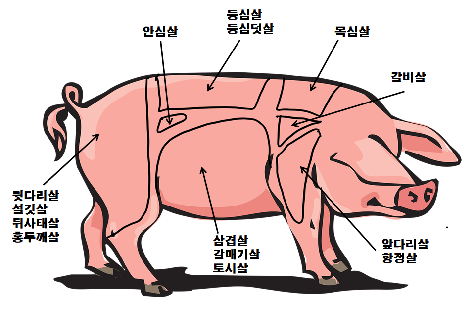 돼지고기 부위 설명