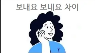 보내요 보네요 차이