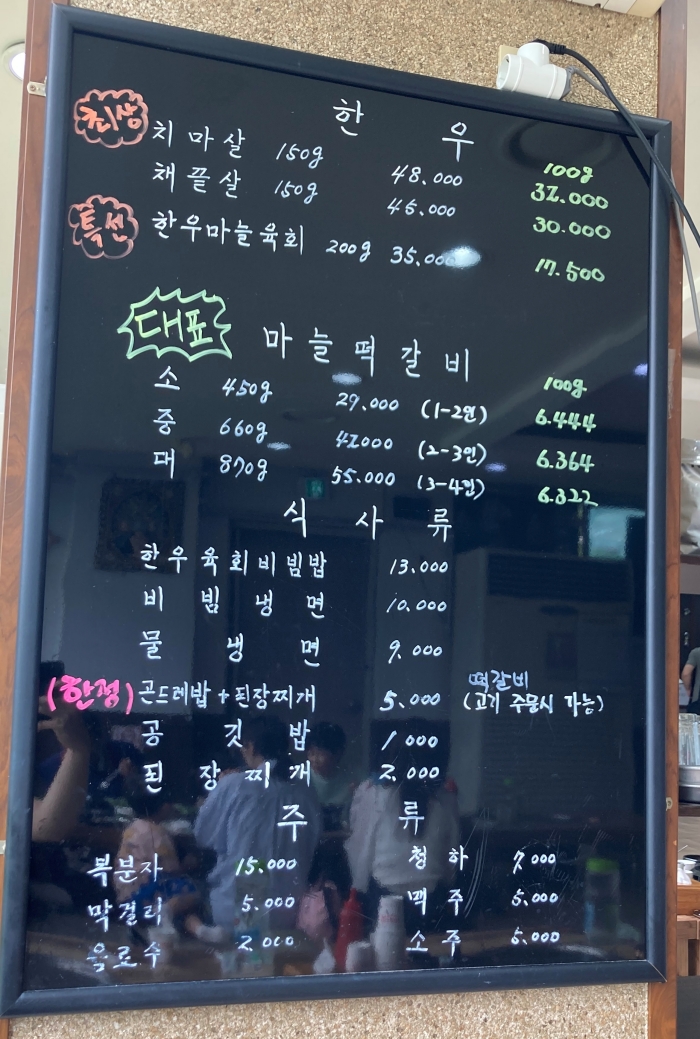 메뉴판