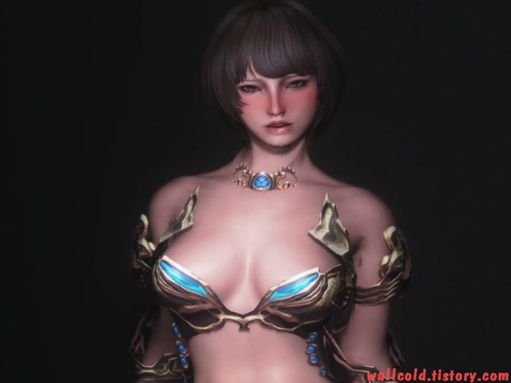 스카이림 의상 - 마법사 의상 sun magic armor unpb bbp skyrim mod 001