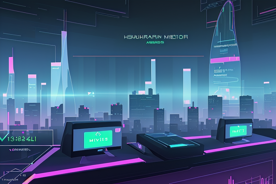 Futuristic cyber insurance dashboard with holographic charts