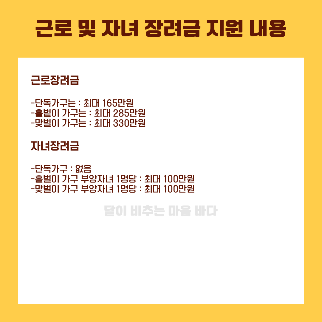 근로자녀 장려금 신청