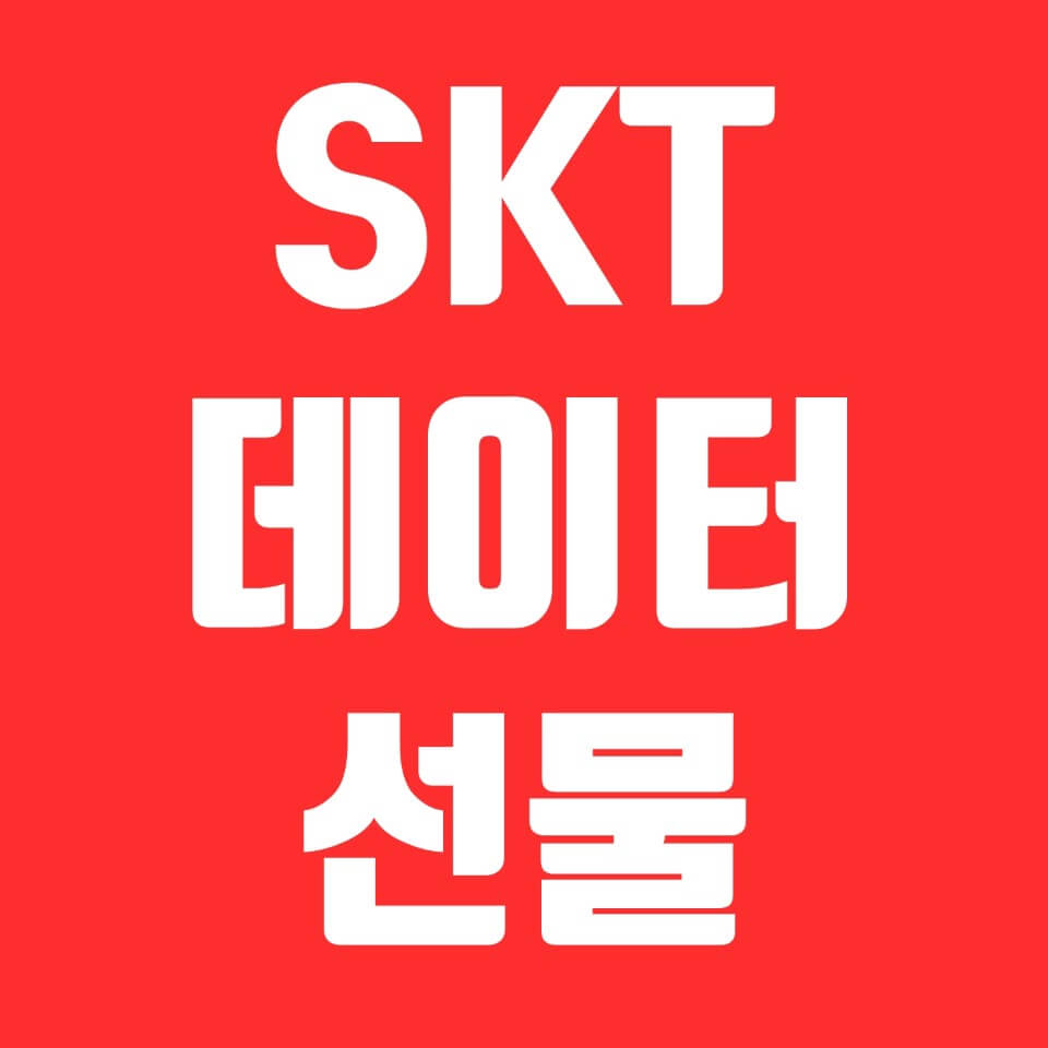  SKT 데이터 선물, 가족  or T끼리