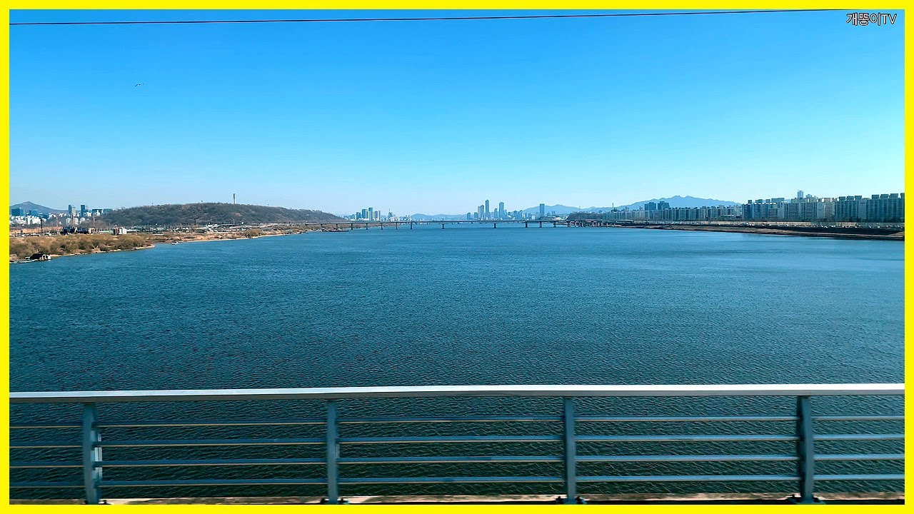  공항철도 AREX 마곡나루(Magongnaru)→디지털미디어시티(Digital Media City) 지상구간 도심쪽 뷰 | 마곡지구, 철도, 수인선 협궤열차, 3호선