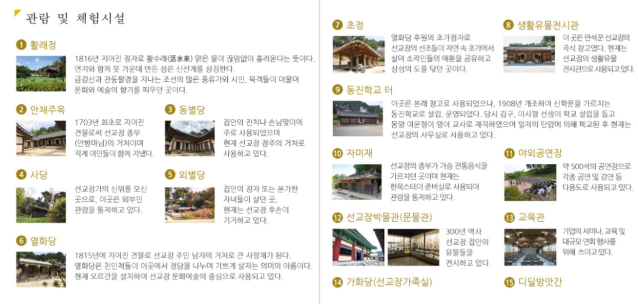 국가민속문화제 5호 강원도 강릉 선교장 여행소개 가는방법 이용요금-7