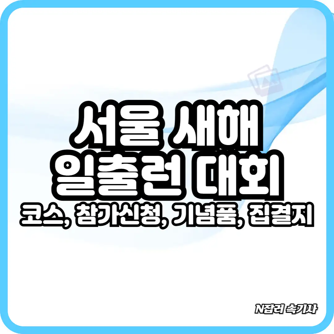2025 서울 새해 일출런 대회