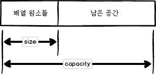 C++ vector의 size와 capacity의 차이점