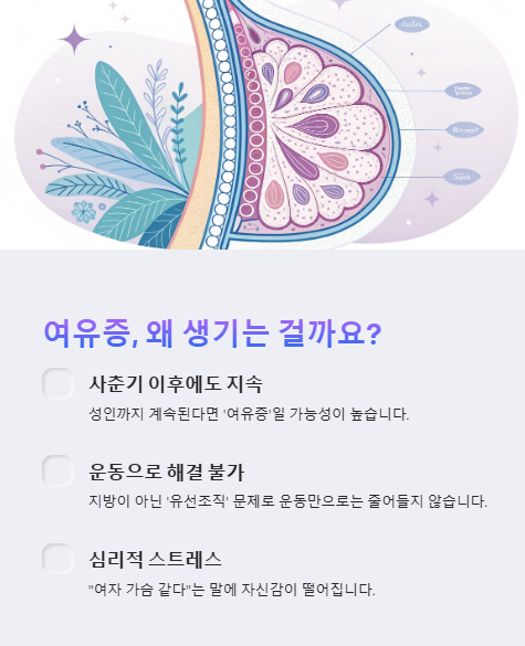 여유증 왜 생기는 걸까요?