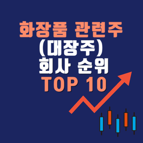 화장품 관련주 (대장주) 회사 순위 TOP 10: 차트로 보는 유망주