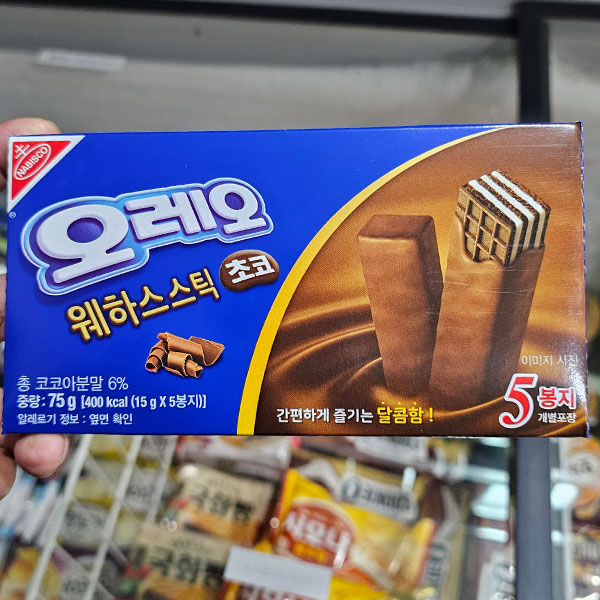 오레오 웨하스스틱 초코 칼로리