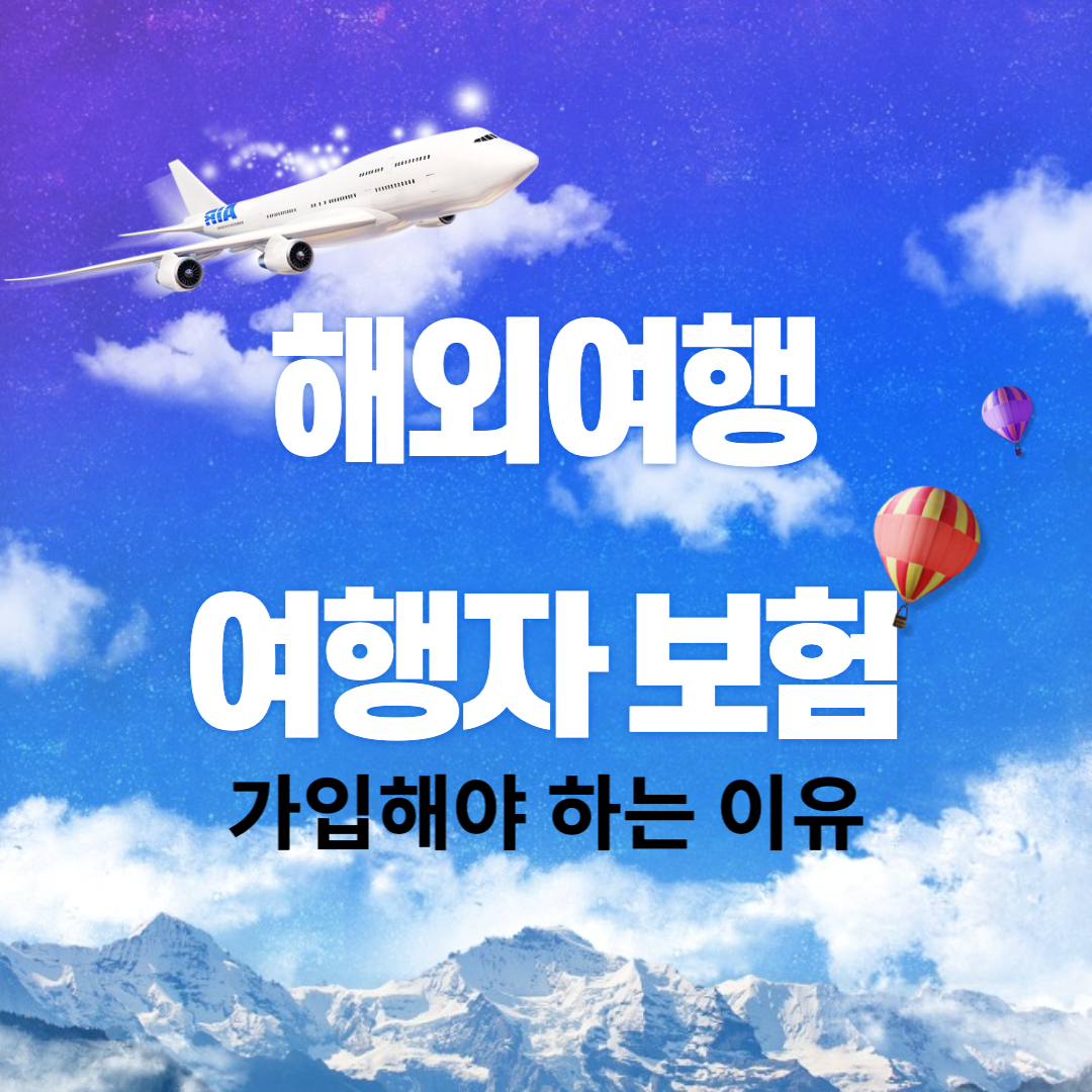  [해외여행] 해외 여행자보험 가입을 해야 하는 이유