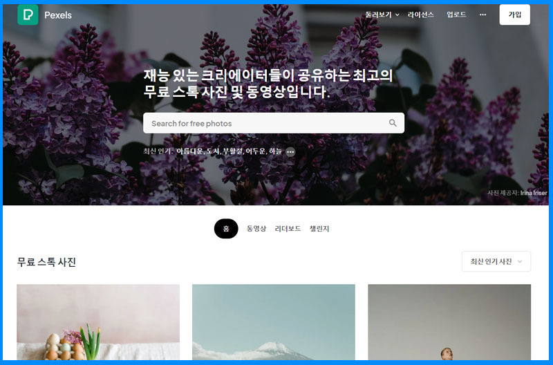 FREE 이미지사이트 와 저작권 걱정없는 사이트