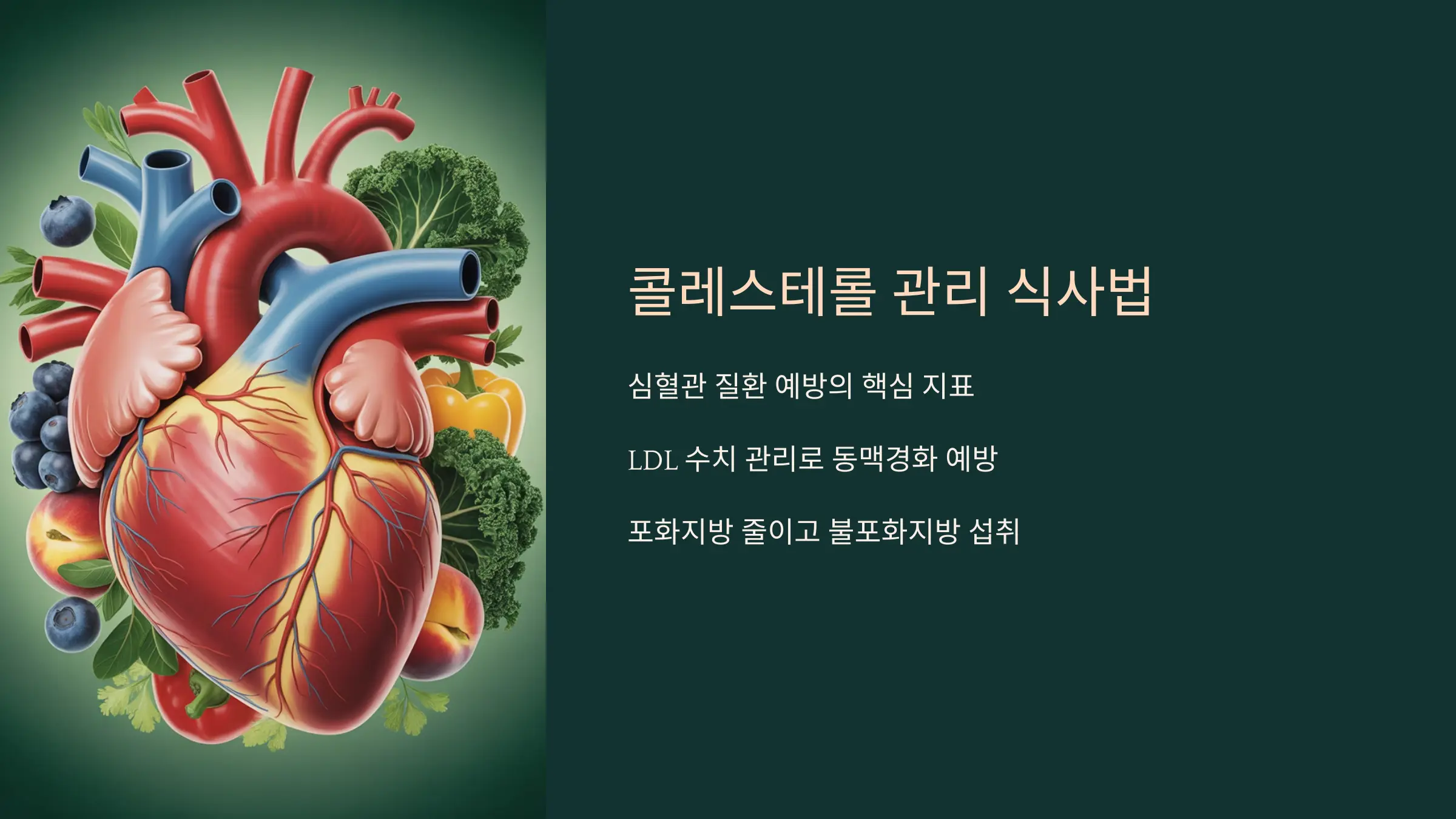 콜레스테롤 수치를 낮추는 과학적 식사법