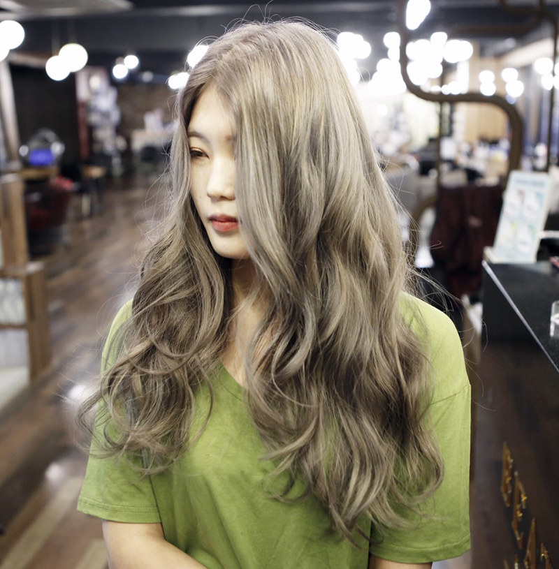 안 하는 헤어 트리트먼트를 관리하세요여성 헤어스타일 애쉬 베이지 컬러 헹굼 9