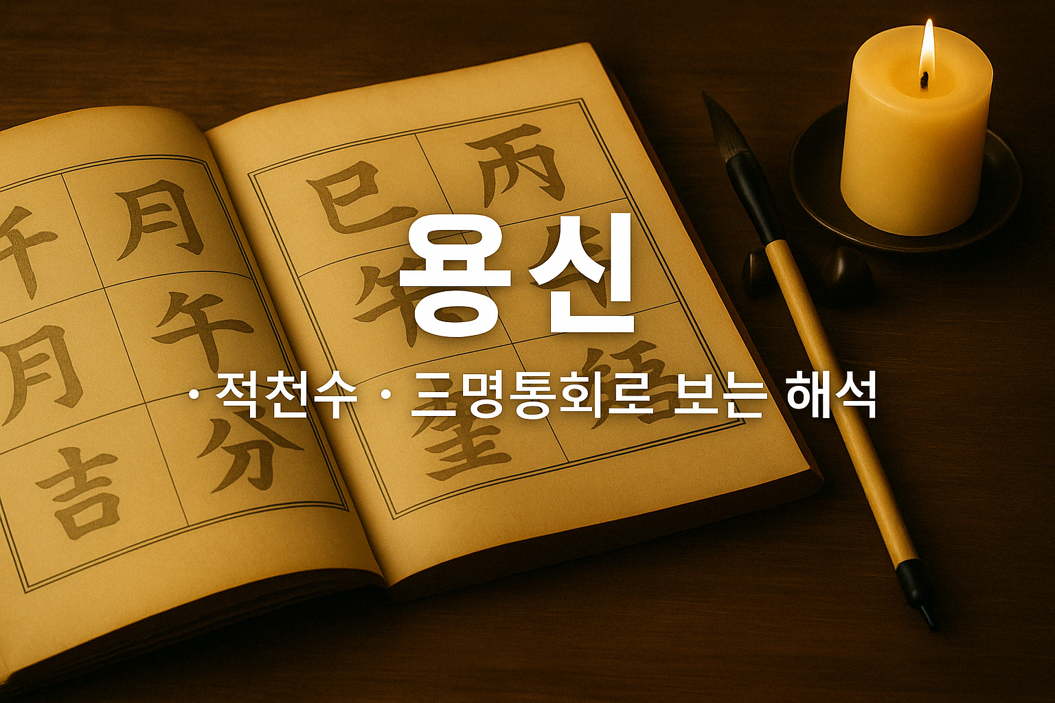 용신 찾는 흐름 설명 예시