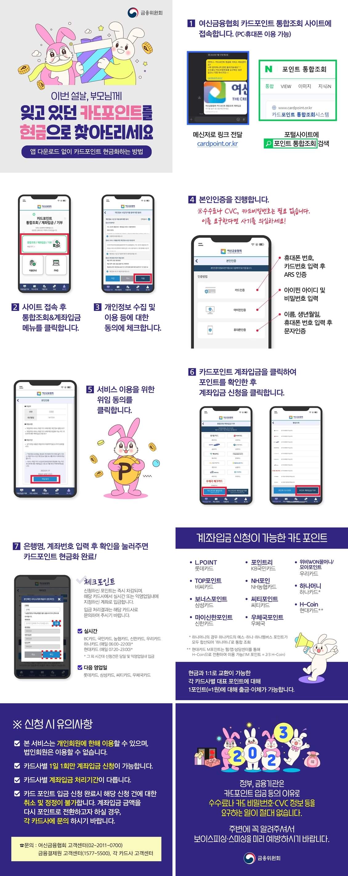 카드포인트 통합조회 방법