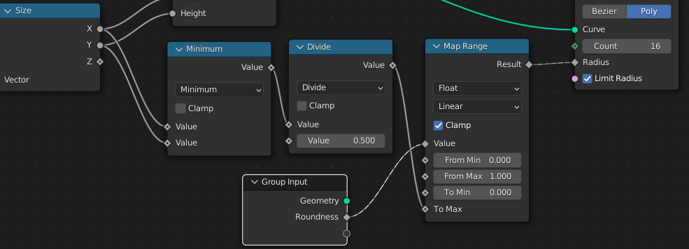 Map Range 노드 추가
