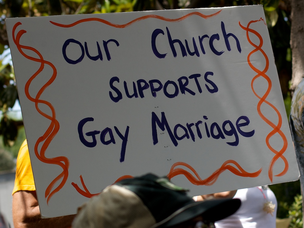 Gay marriage in church