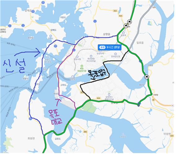 국도 77호선 신안 압해 - 해남 5