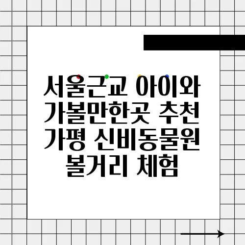 서울근교 아이와 가볼만한곳 추천 가평 신비동물원 볼거리 체험