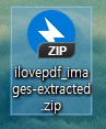 ILovePDF 추출한 이미지 압축파일