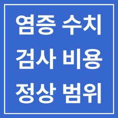  염증수치 검사와 정상범위