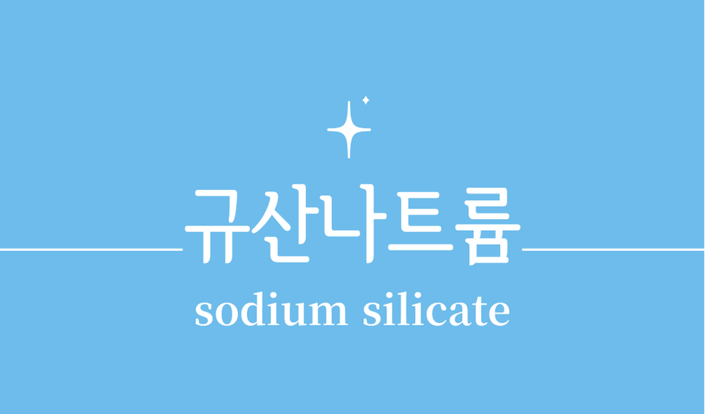 '규산 나트륨(sodium silicate)'