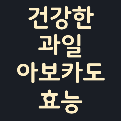 건강-과일-아보카도-효능