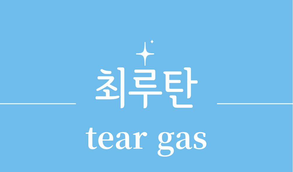 '최루탄(tear gas)'