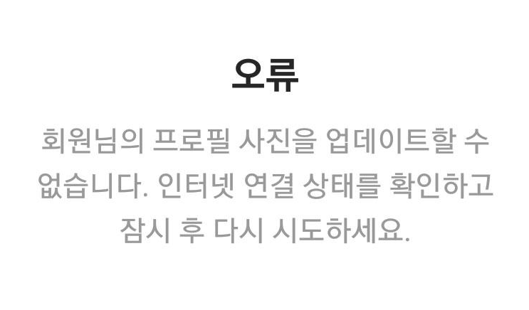  인스타 프사 오류