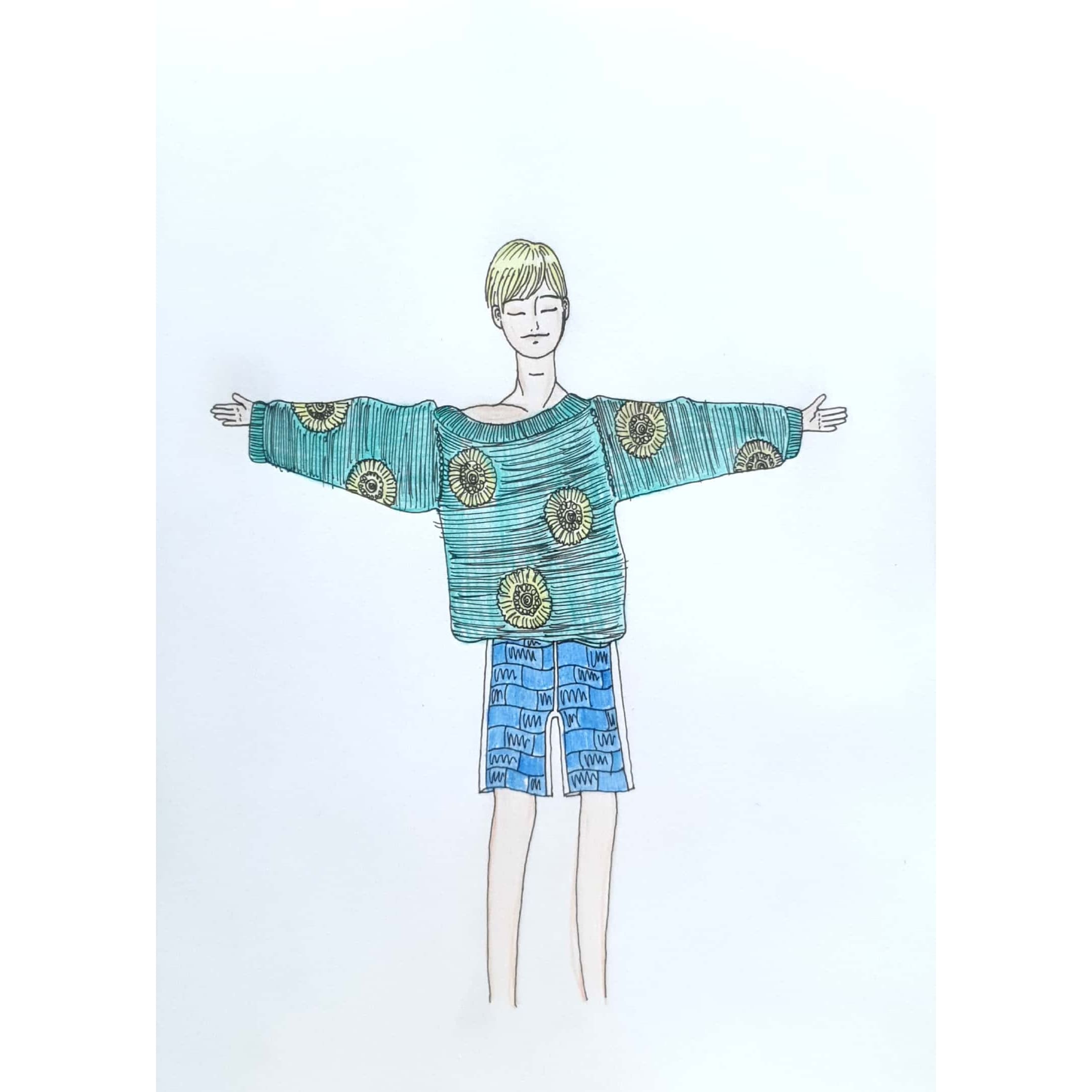  Feeling 느낌 / 일러스트 그림 드로잉 / 인물화 그리기