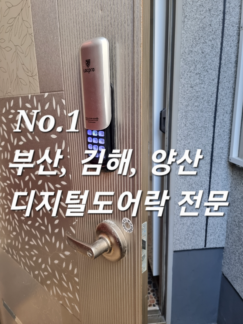 부산 연제구 연산동 현관문 디지털 번호키 전자키 도어락 설치 전문